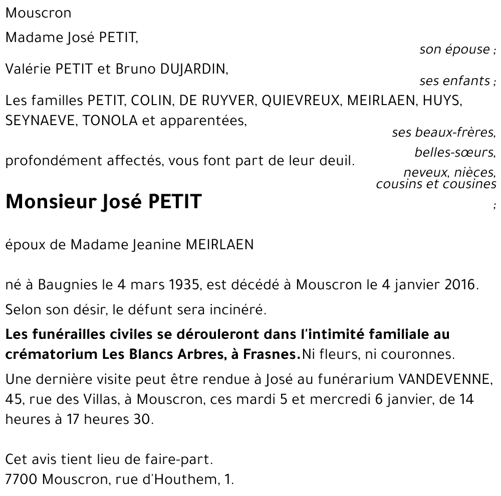 José PETIT