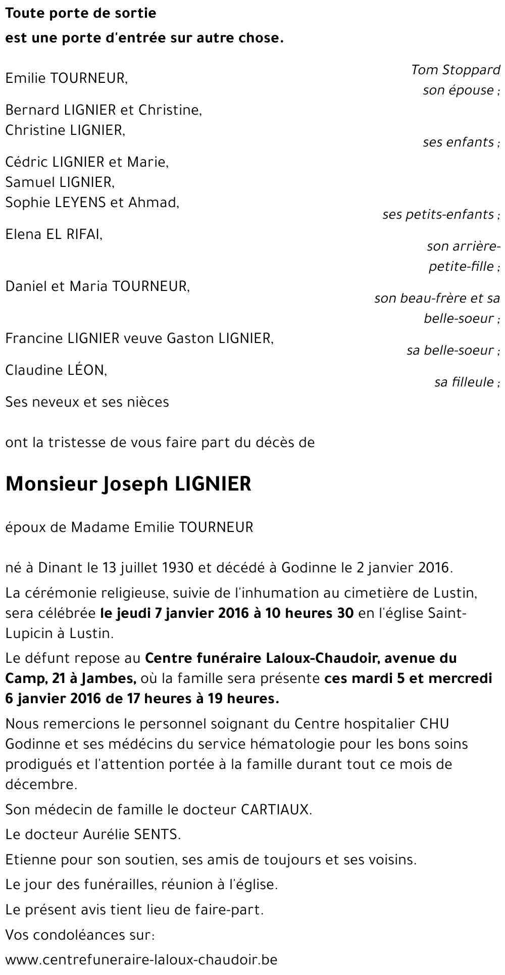 Joseph LIGNIER