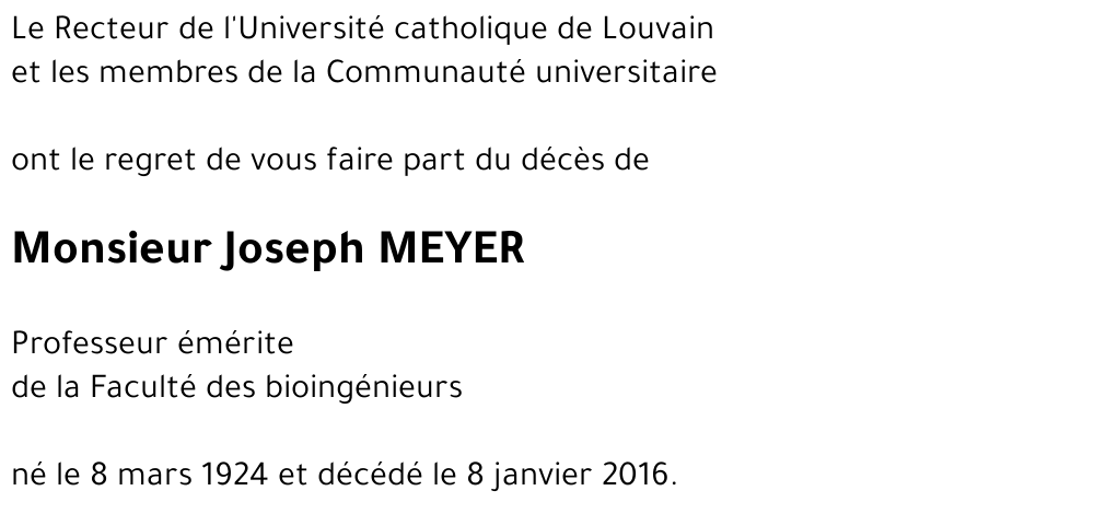 Joseph MEYER