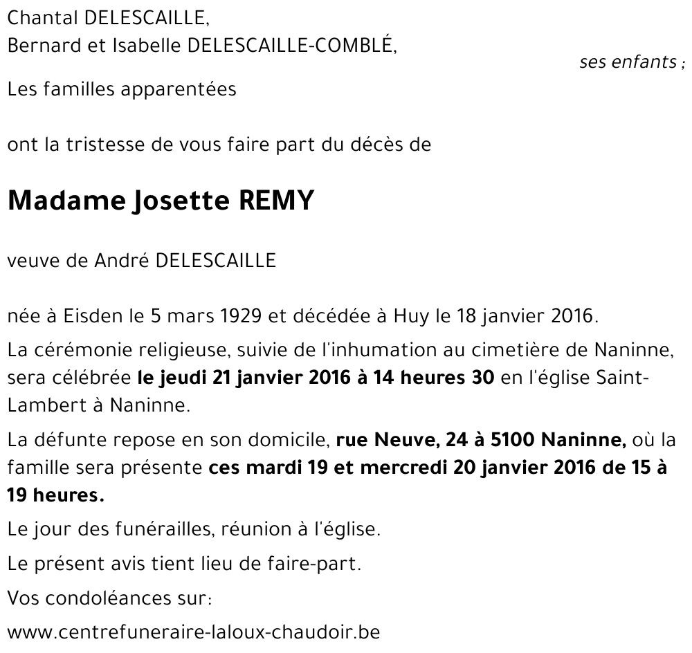 Josette REMY