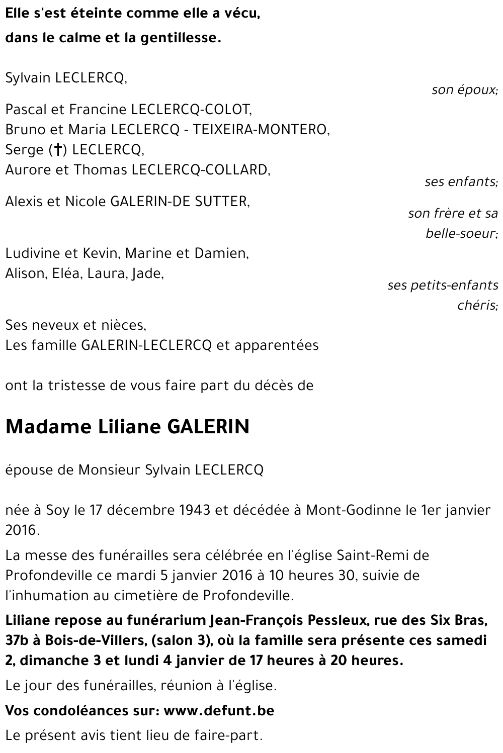 Liliane GALERIN