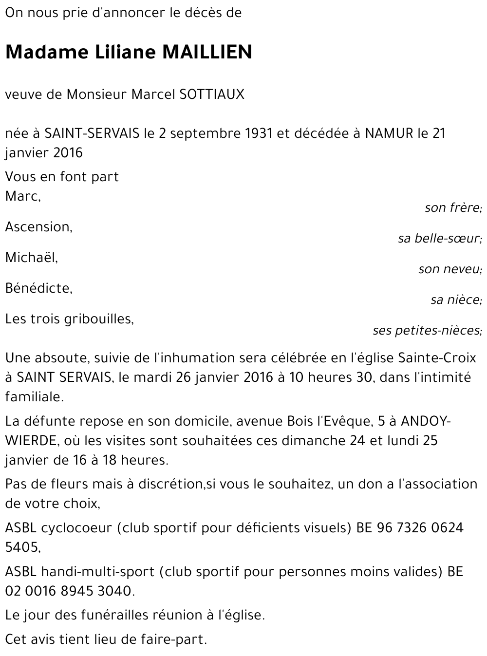 Liliane MAILLIEN
