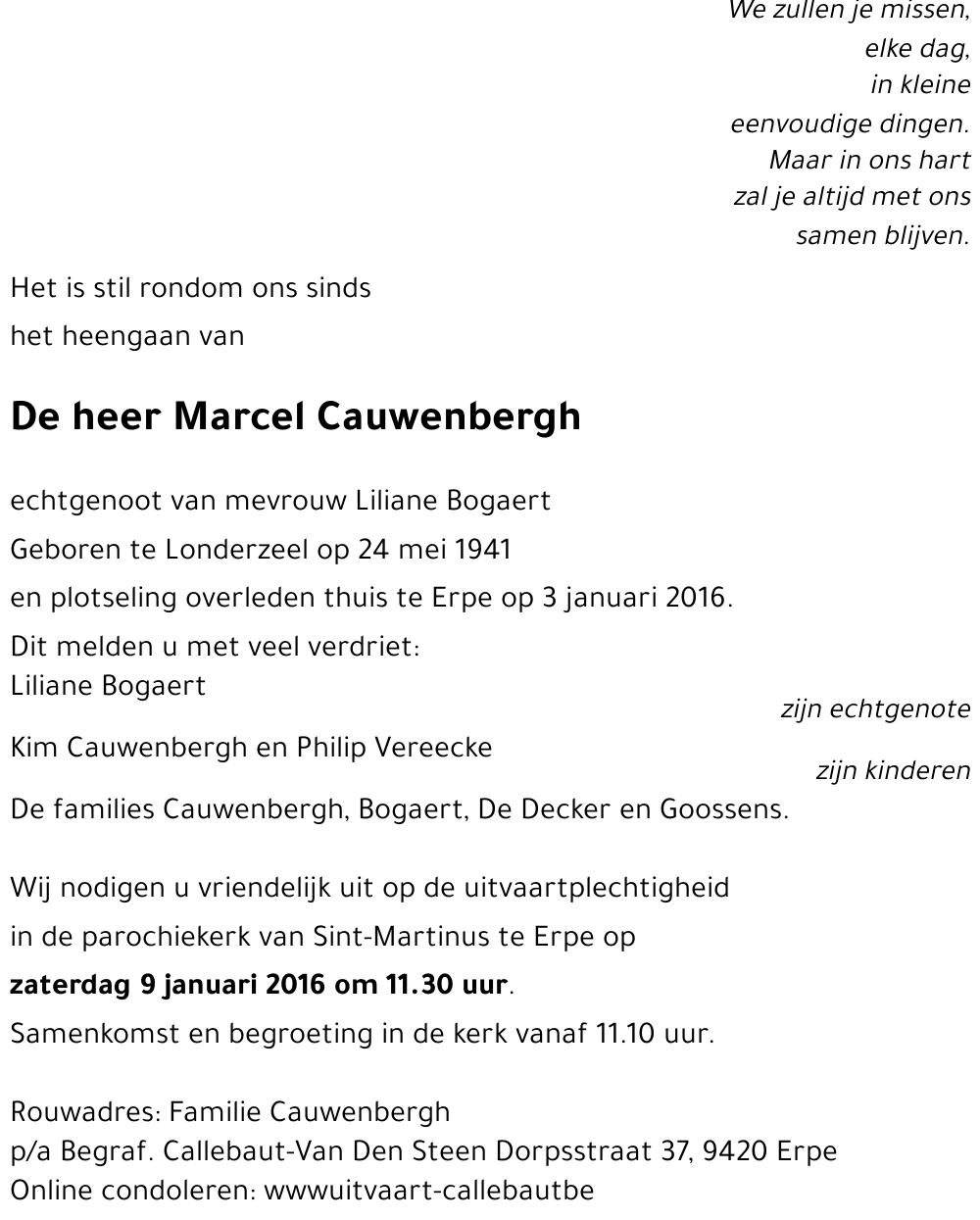 Marcel Cauwenbergh