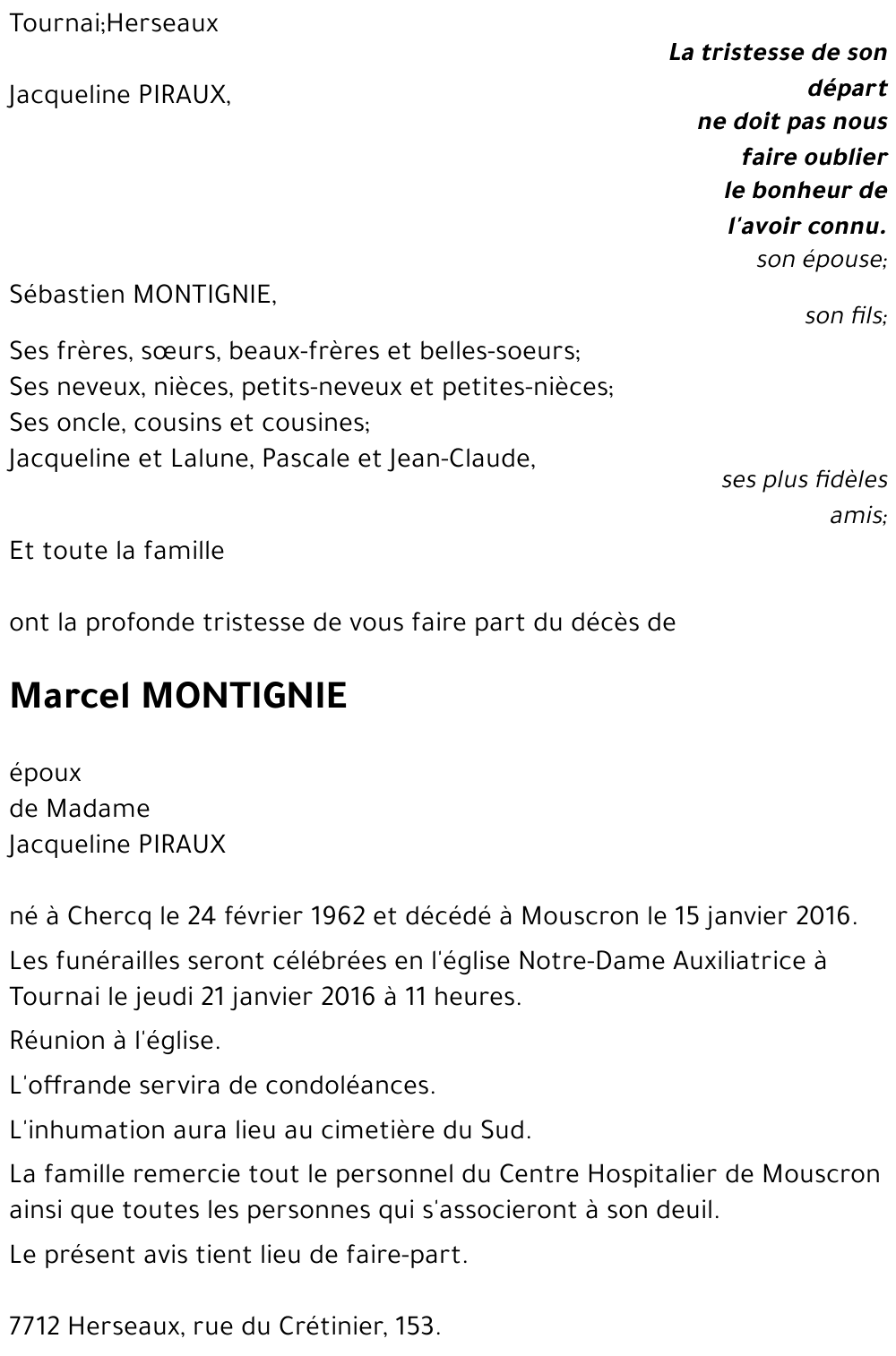 Marcel MONTIGNIE
