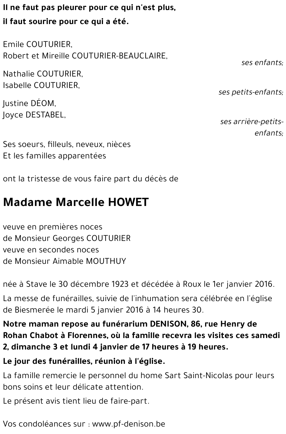 Marcelle HOWET