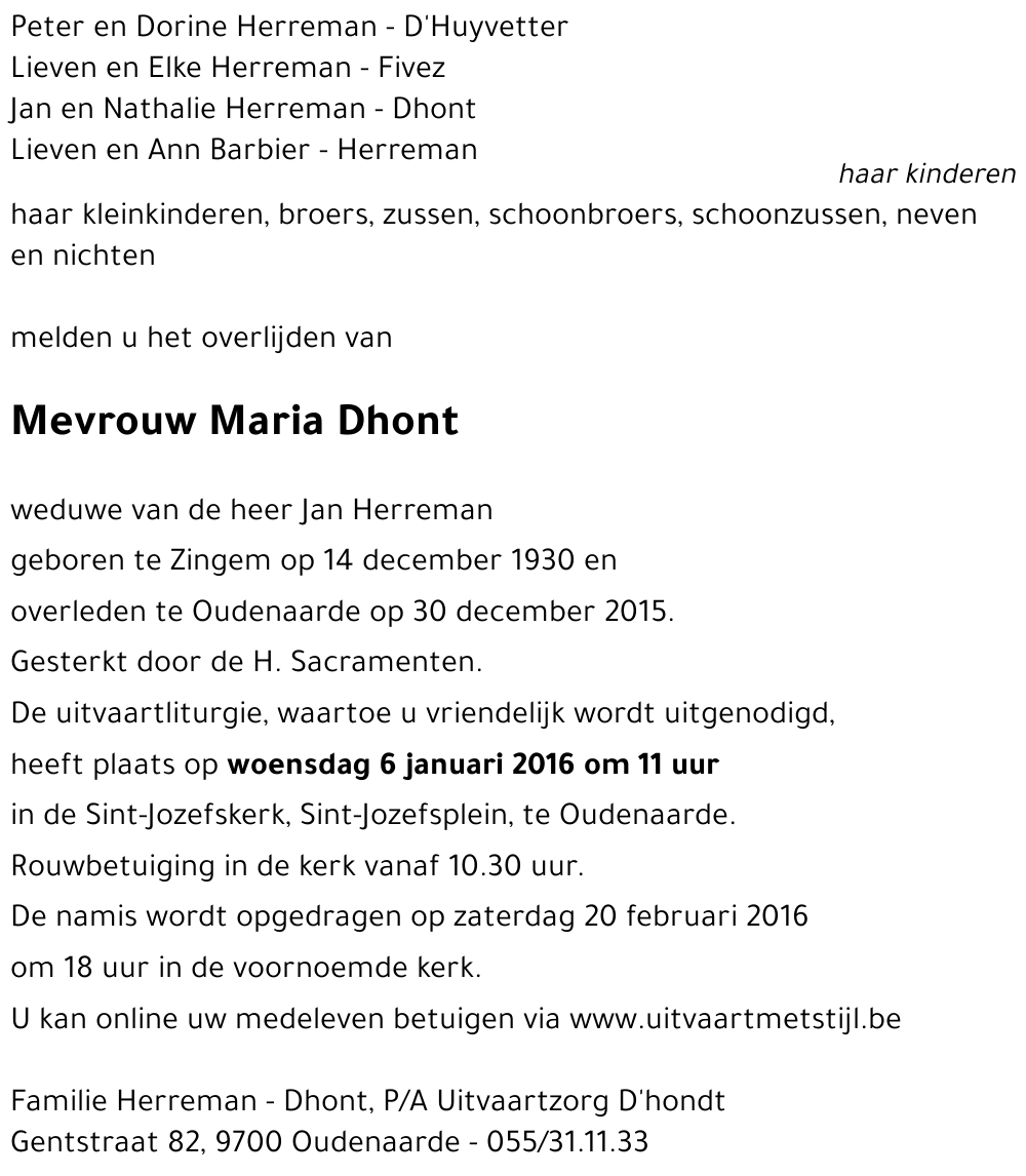 Maria Dhont