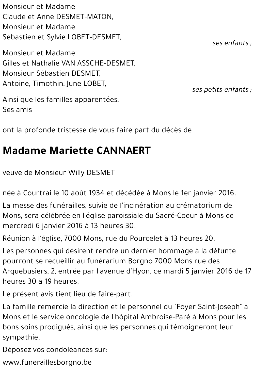 Mariette CANNAERT