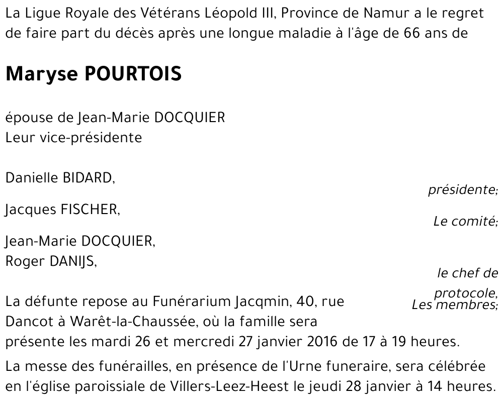 Maryse POURTOIS