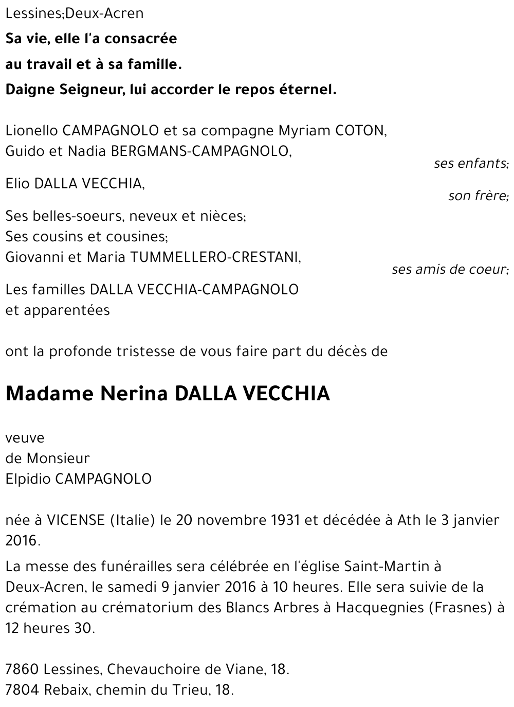 Nerina DALLA VECCHIA