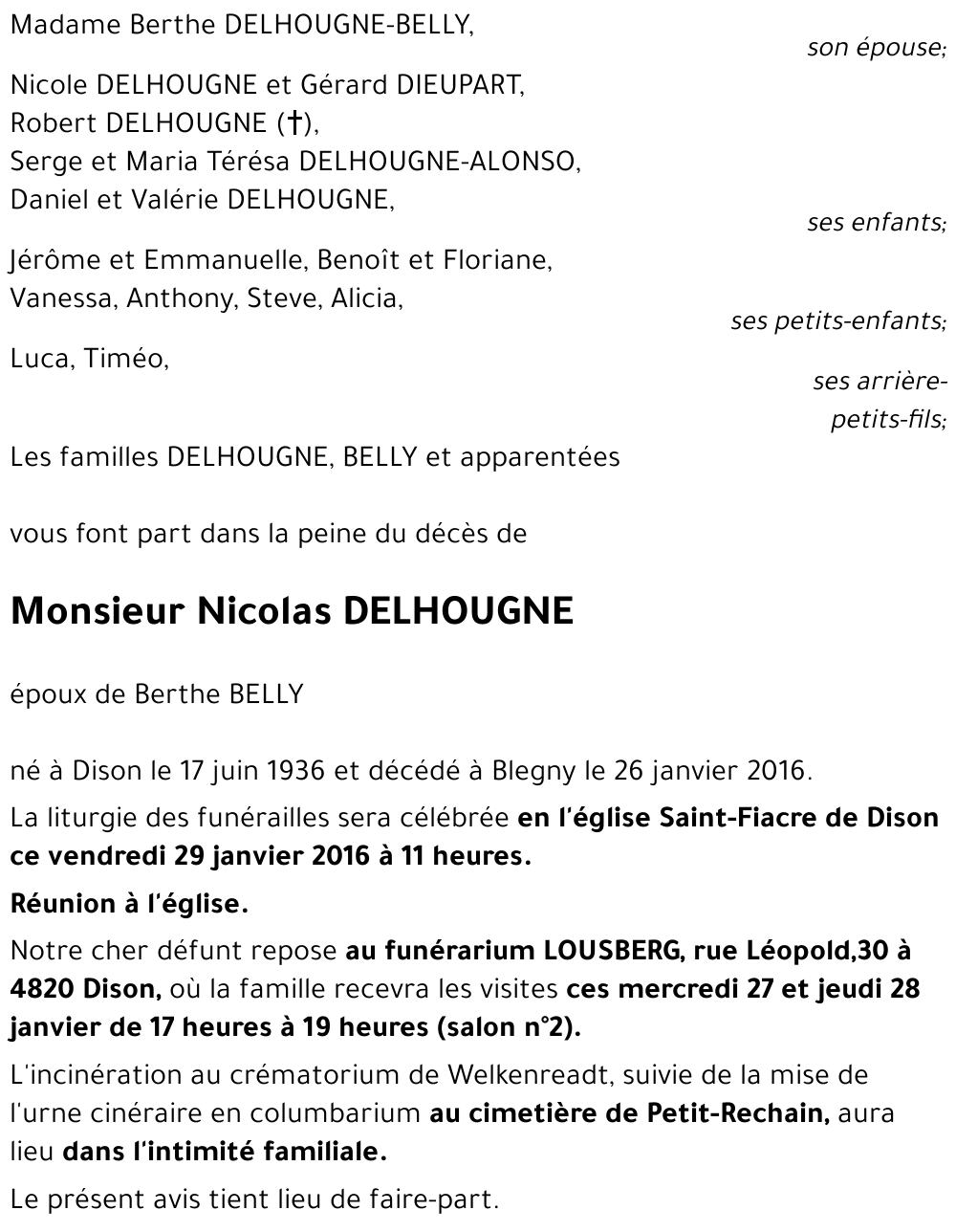 Nicolas DELHOUGNE