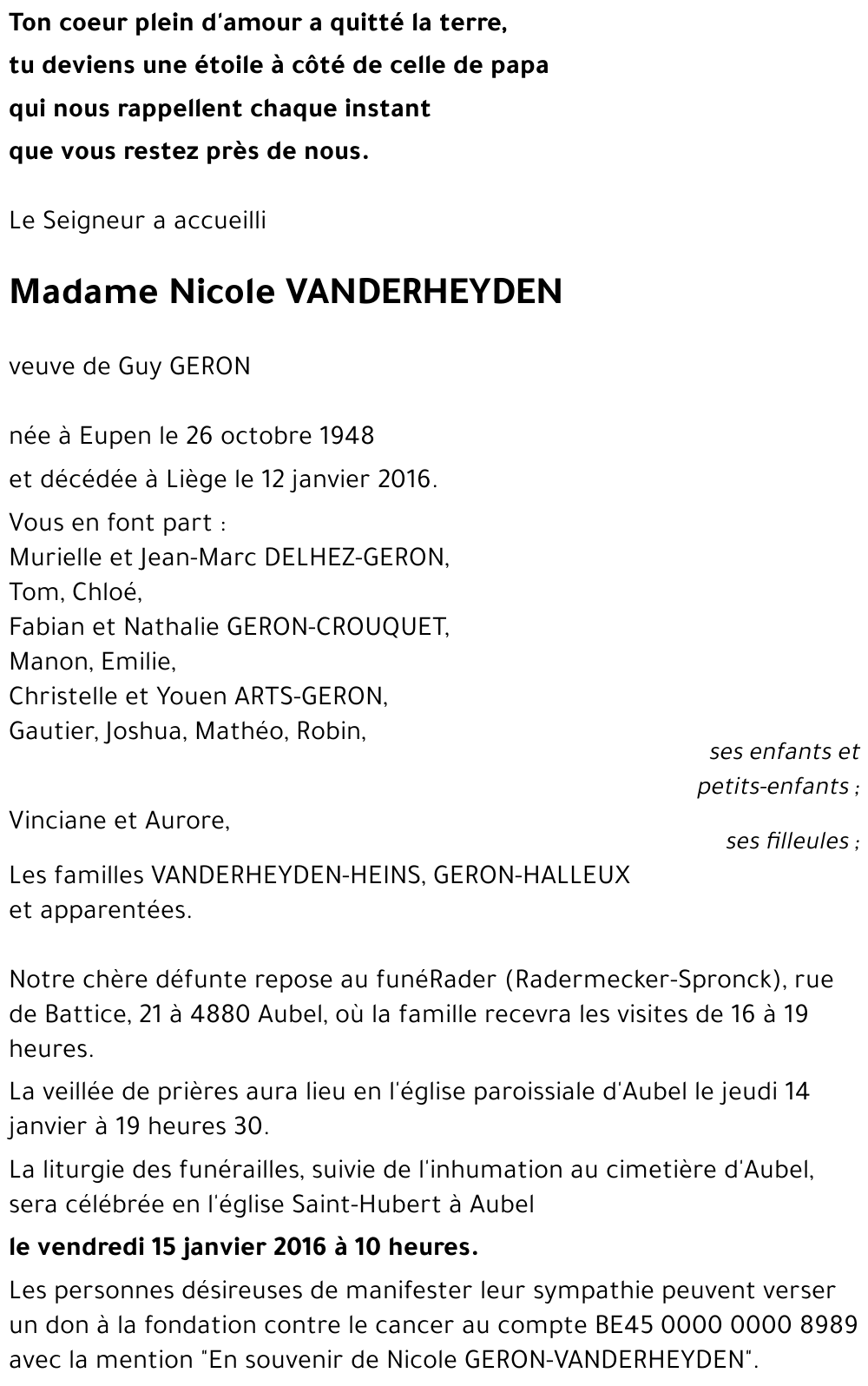 Nicole VANDERHEYDEN