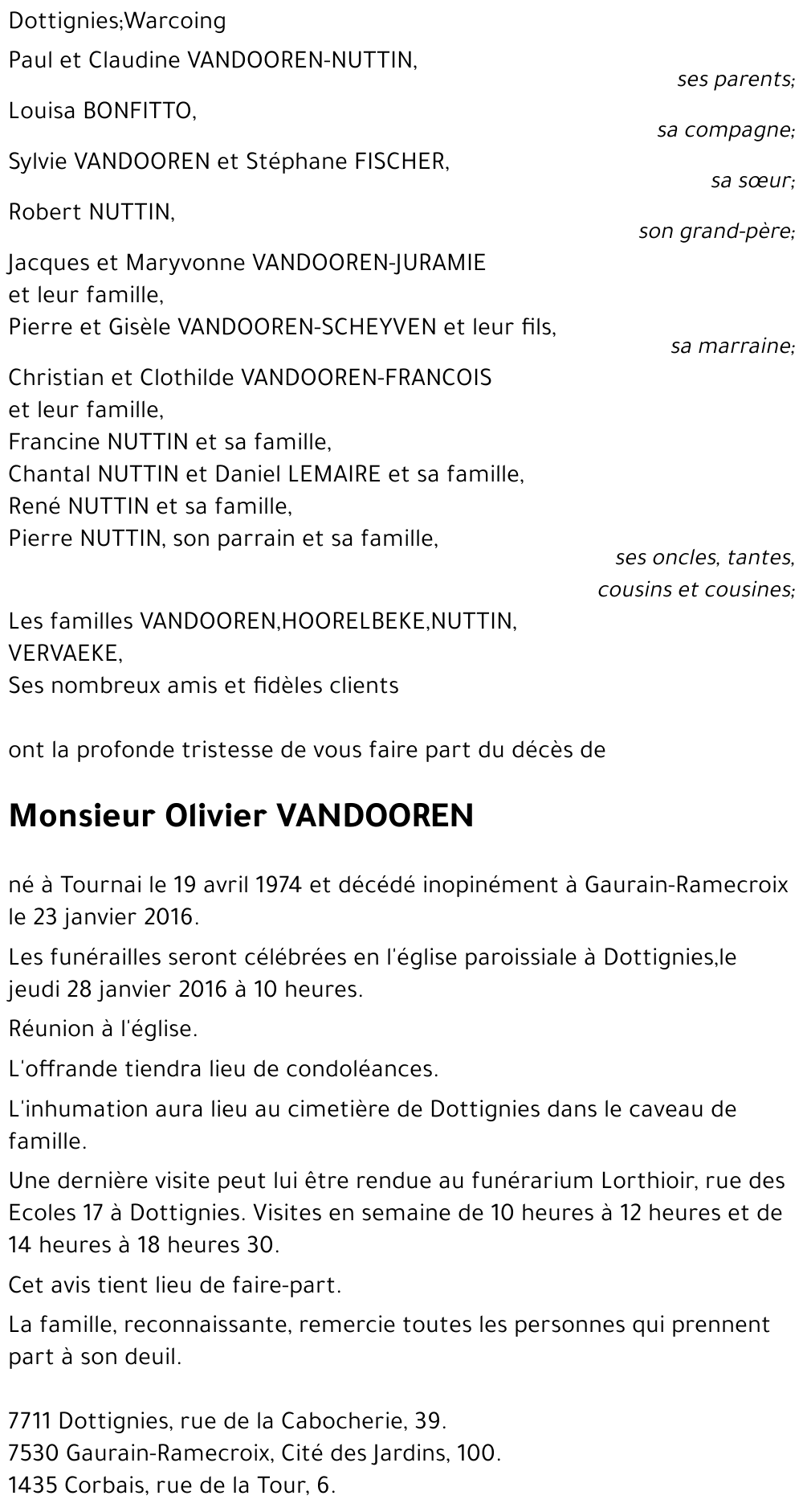 Olivier VANDOOREN