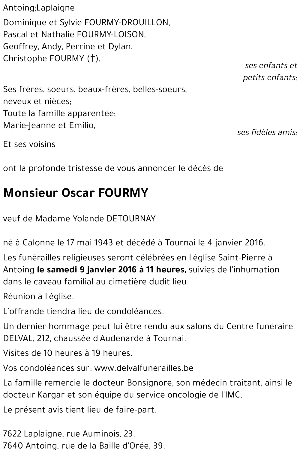 Oscar FOURMY