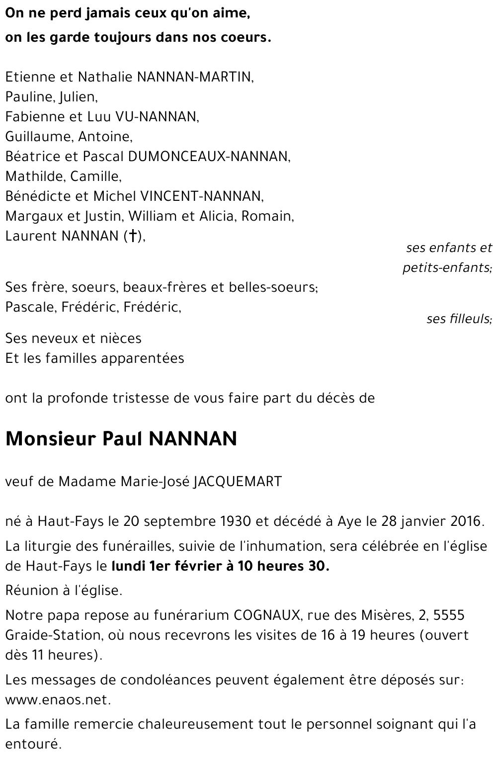 Paul NANNAN