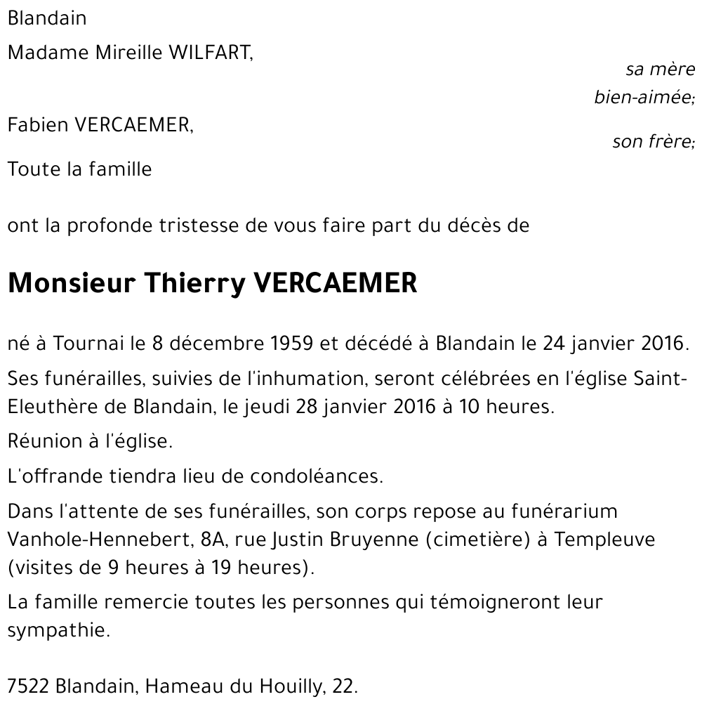 Thierry VERCAEMER