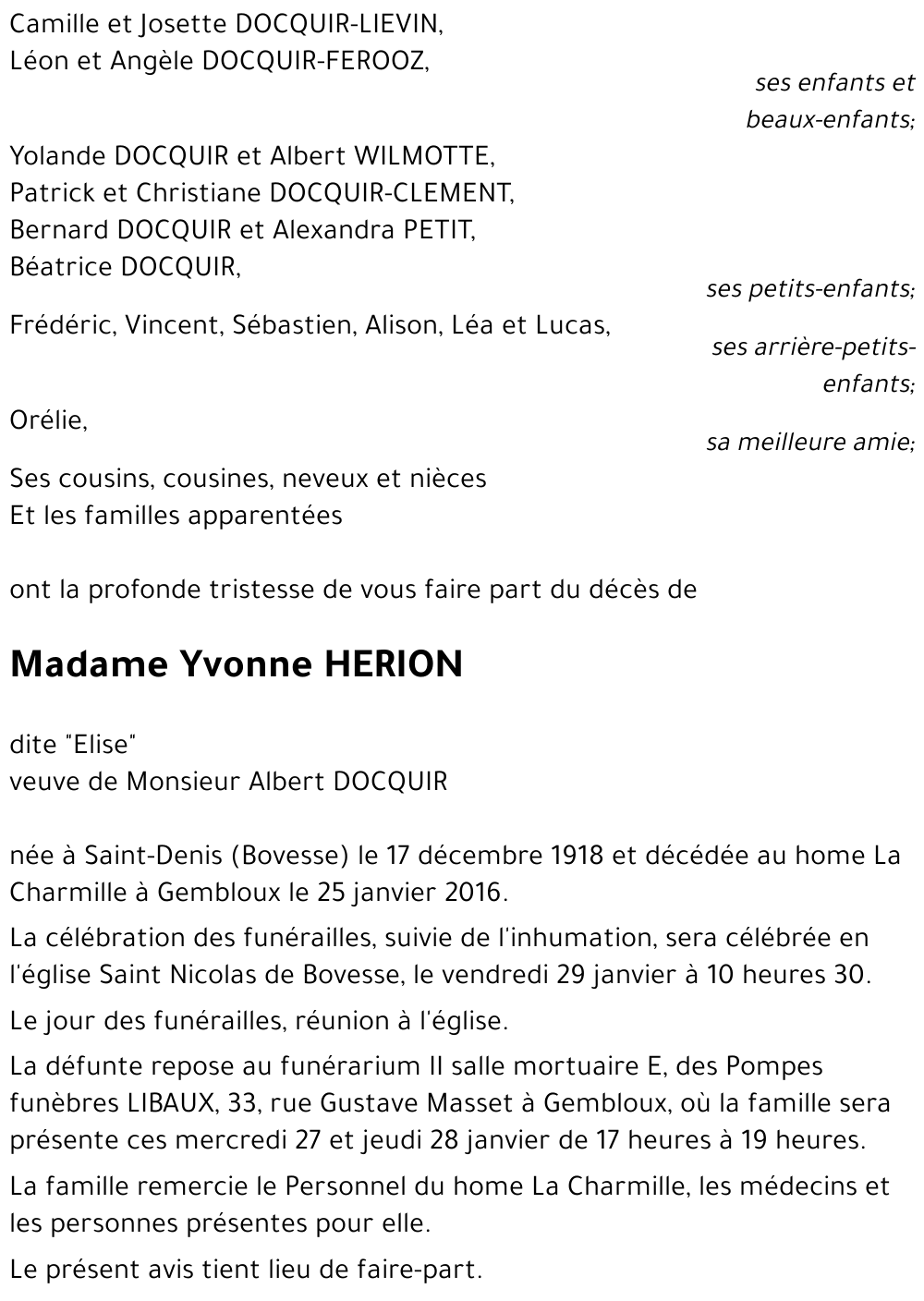 Yvonne HERION