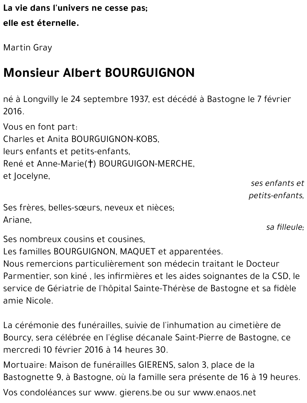 Albert BOURGUIGNON