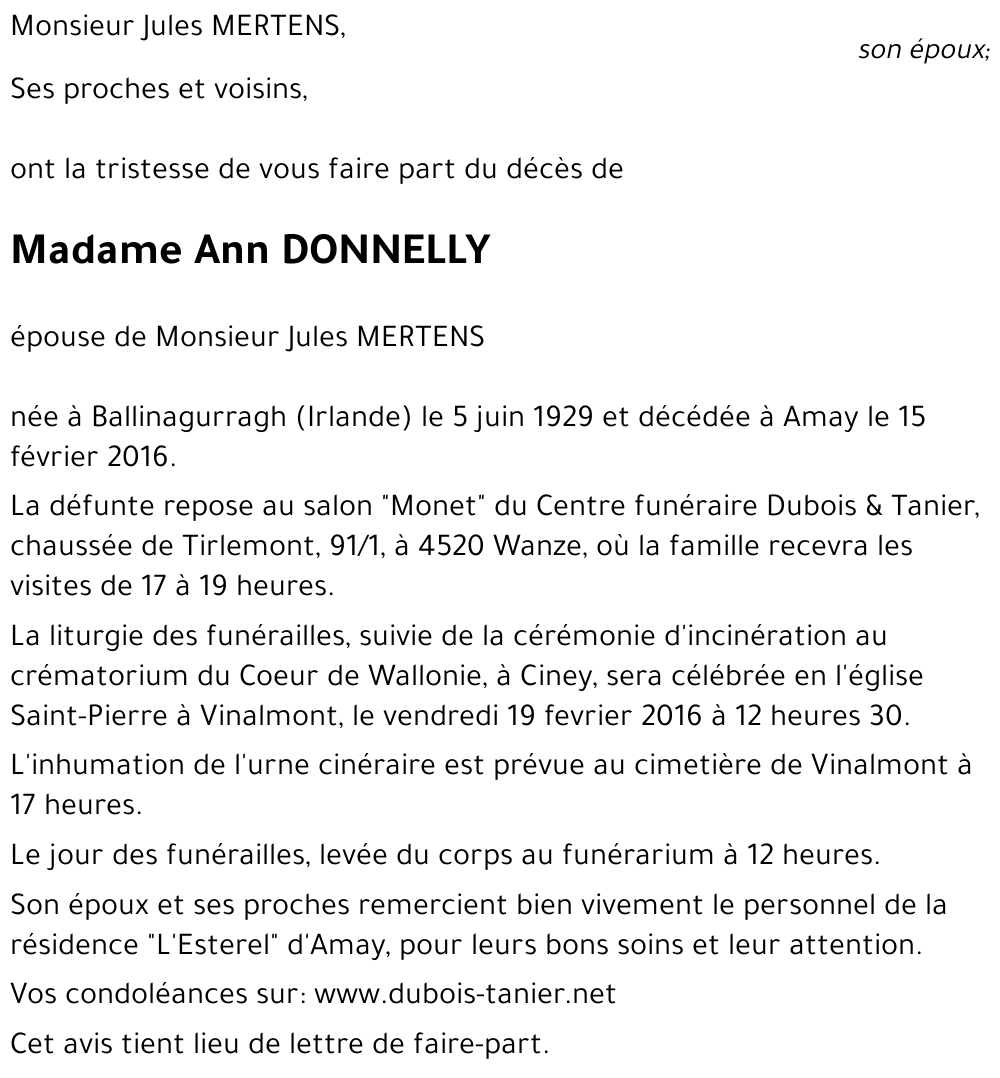 Ann DONNELLY