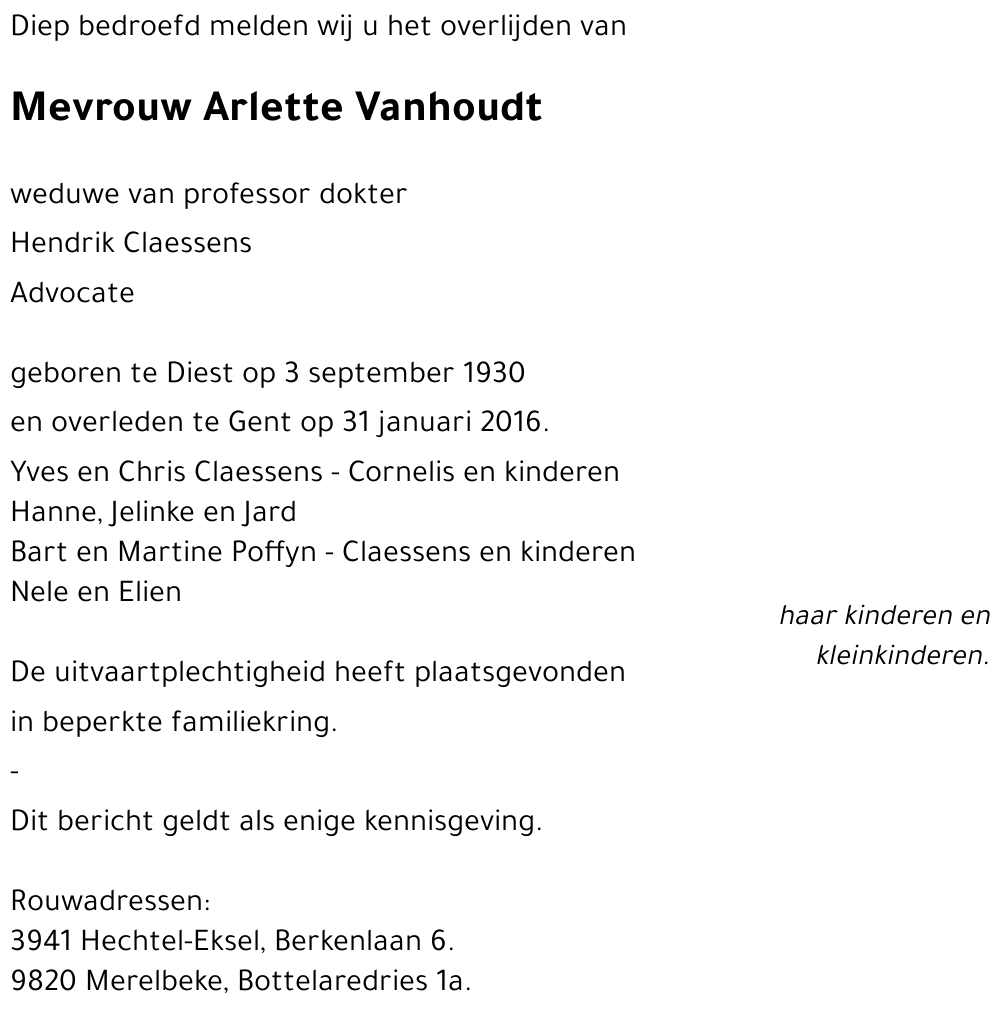 Arlette Vanhoudt