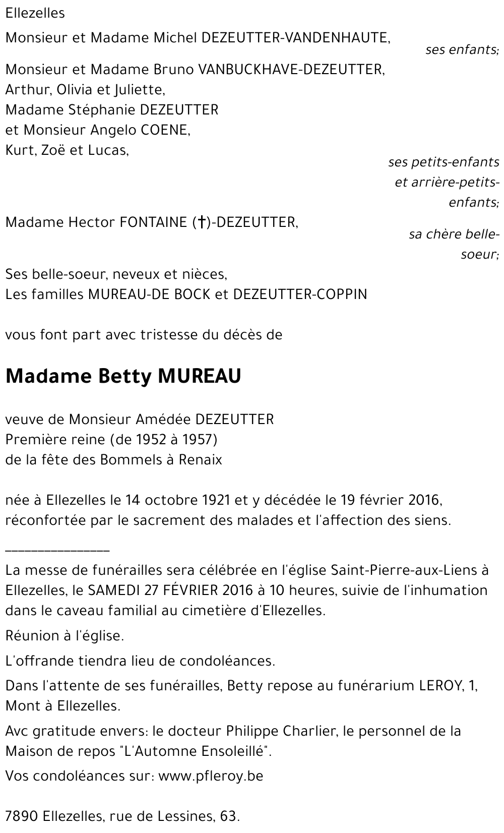 Betty MUREAU