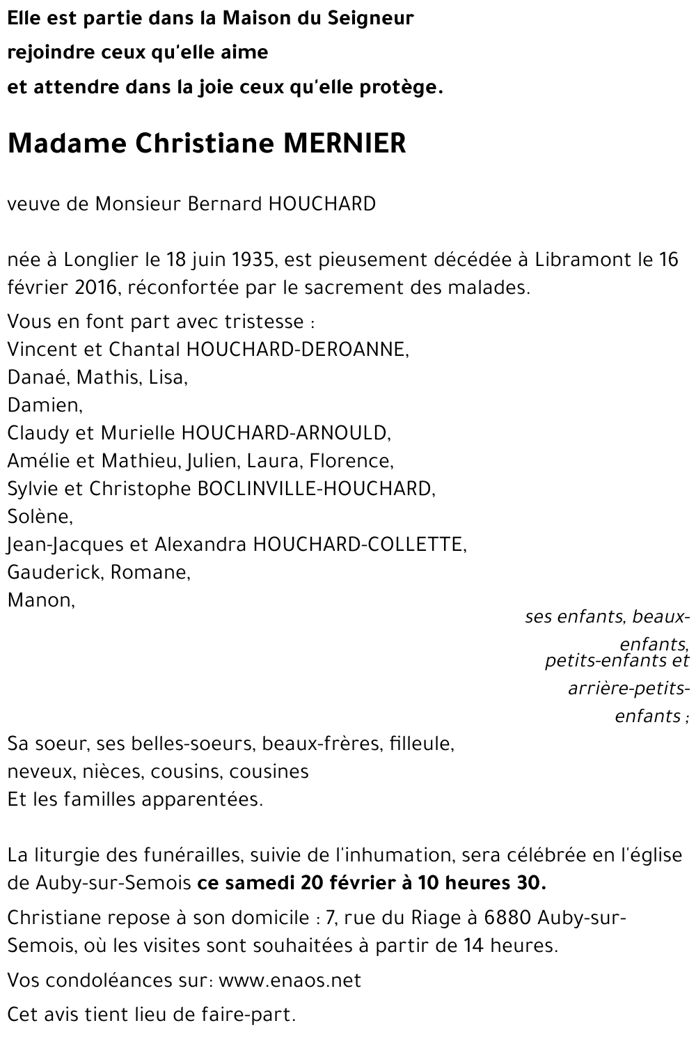Christiane MERNIER