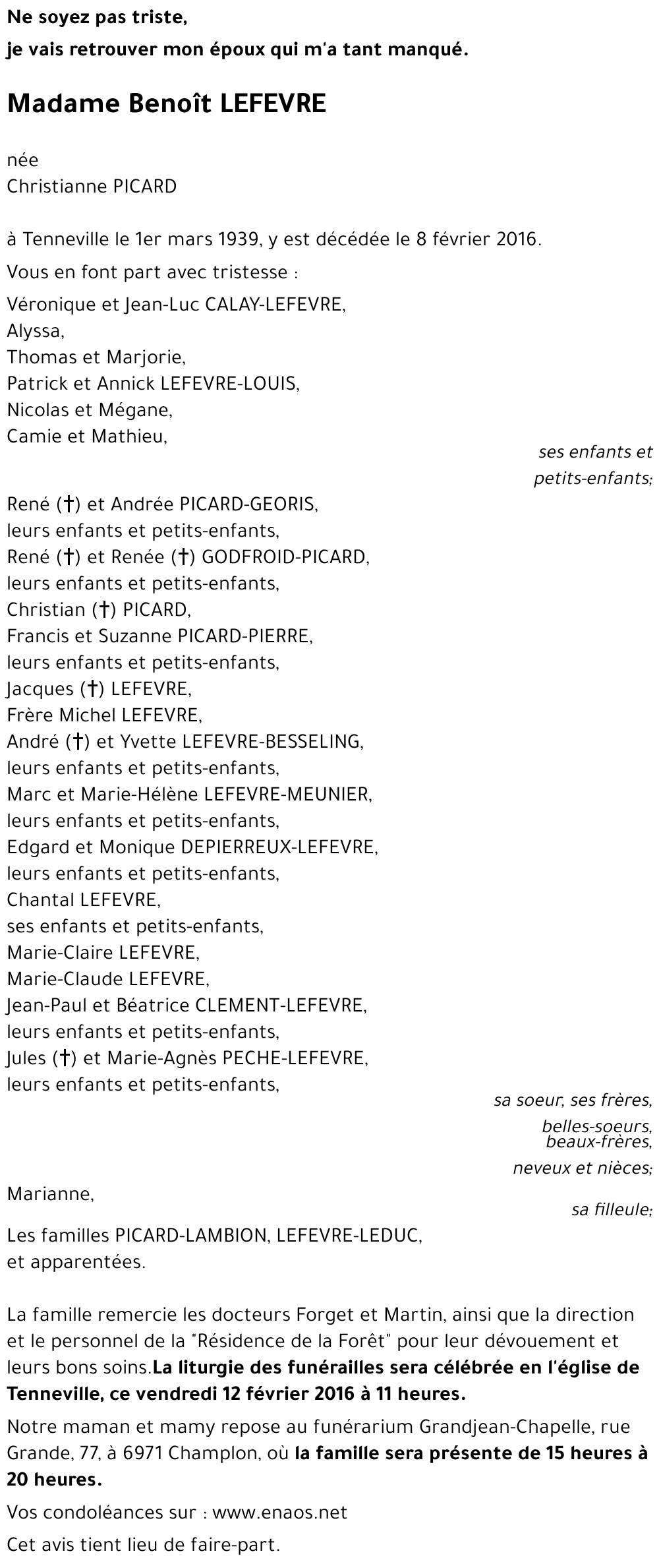 Christianne PICARD