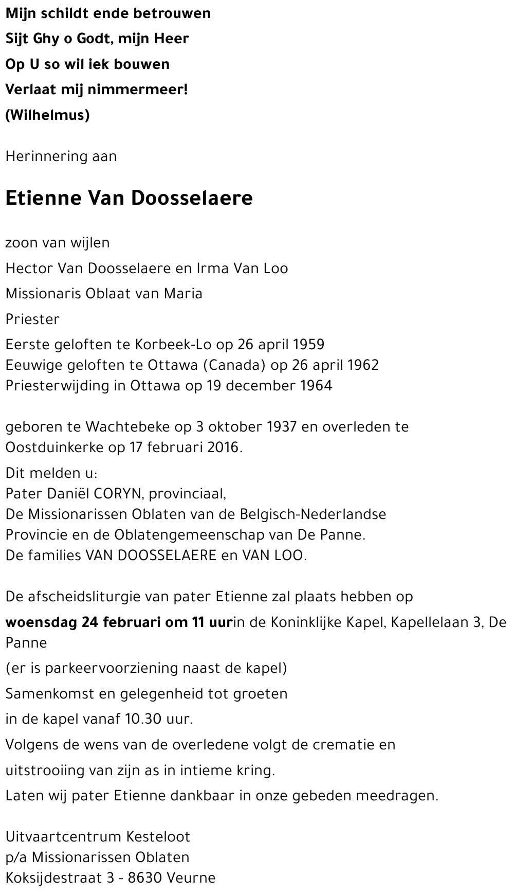 Etienne Van Doosselaere