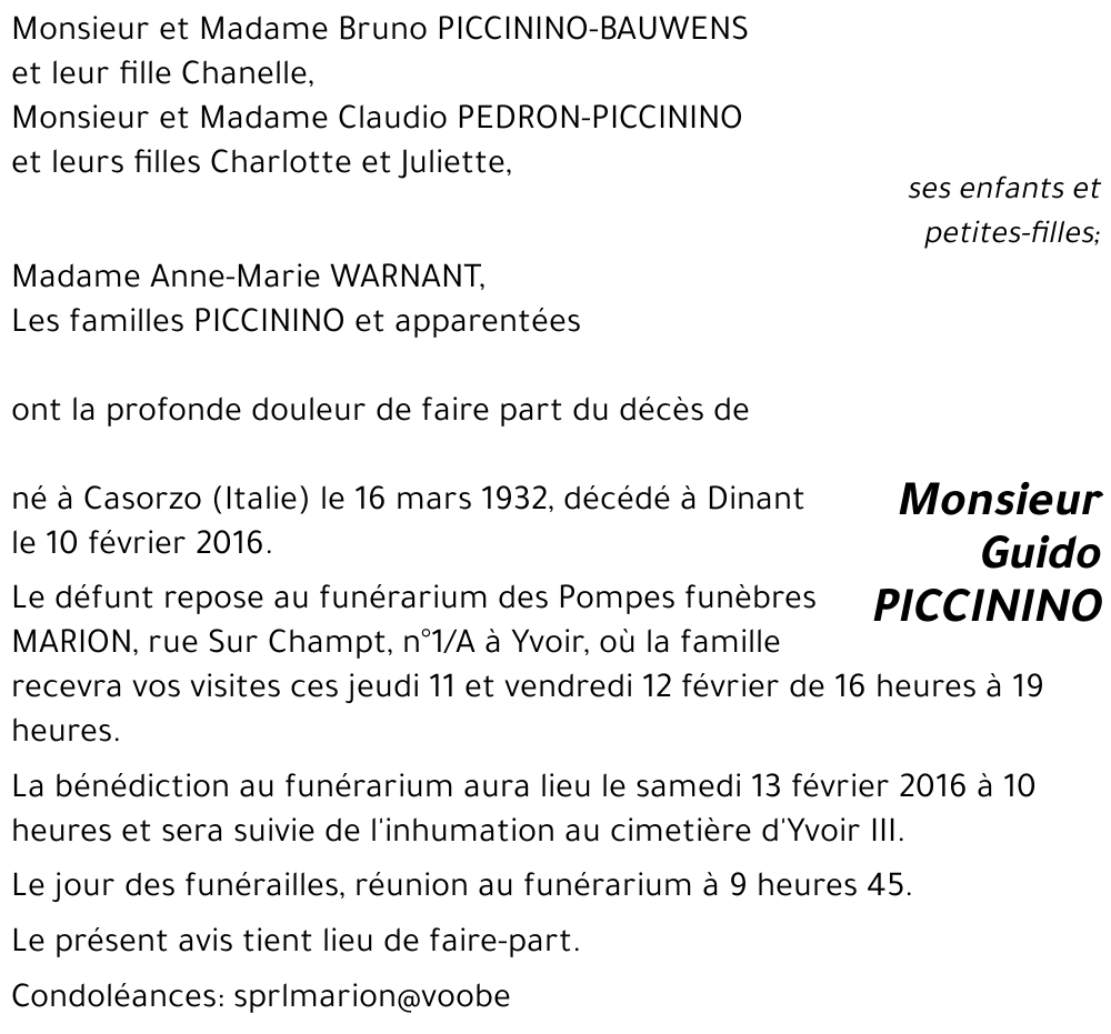 Guido PICCININO