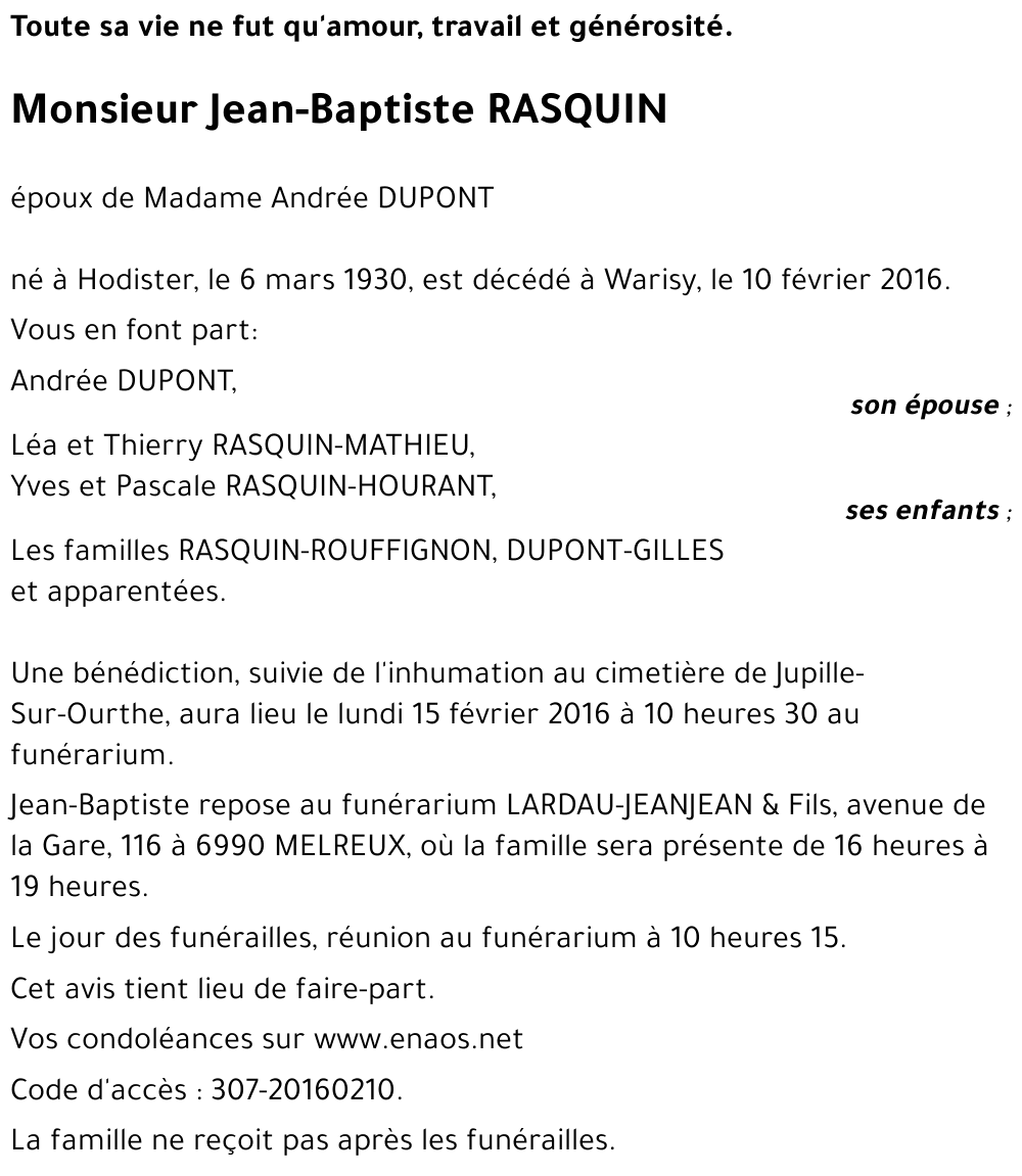 Jean-Baptiste RASQUIN