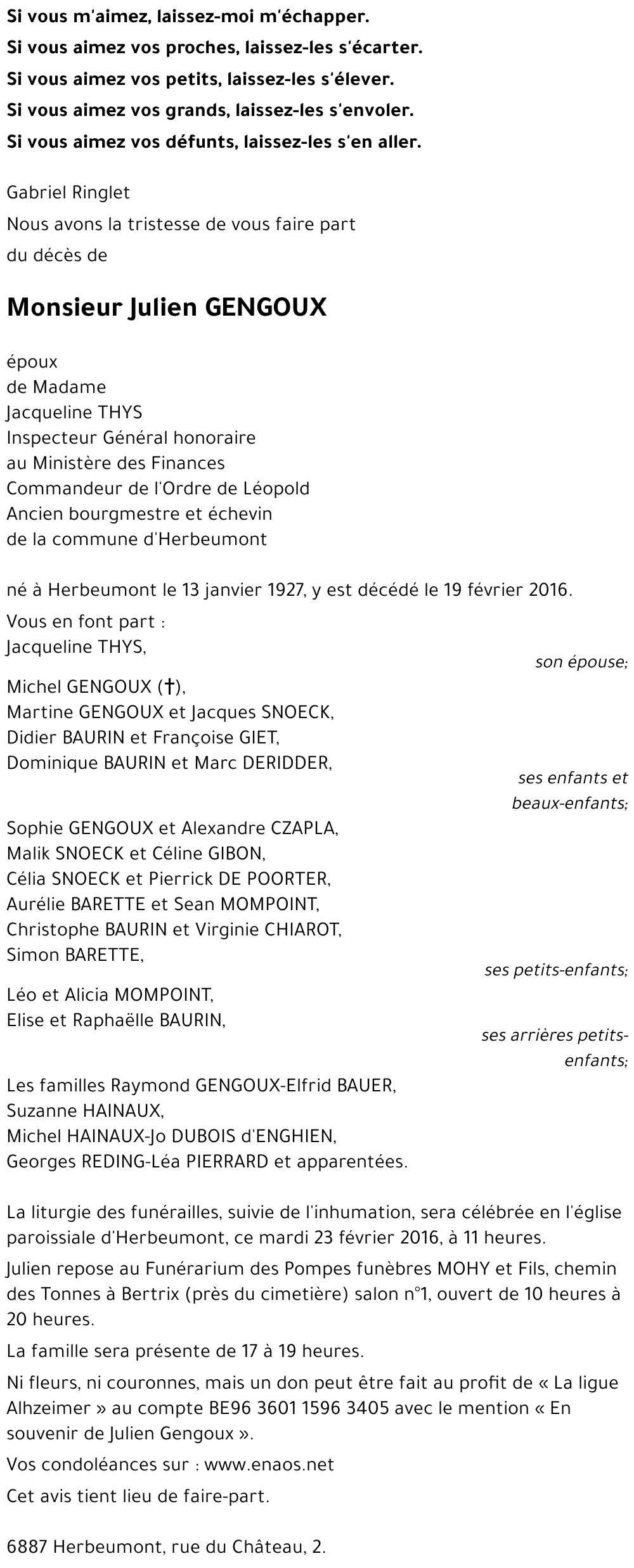 Julien GENGOUX