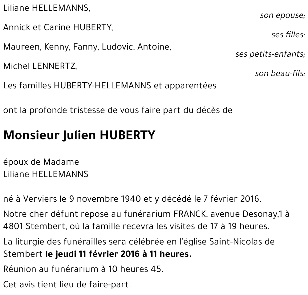 Julien HUBERTY