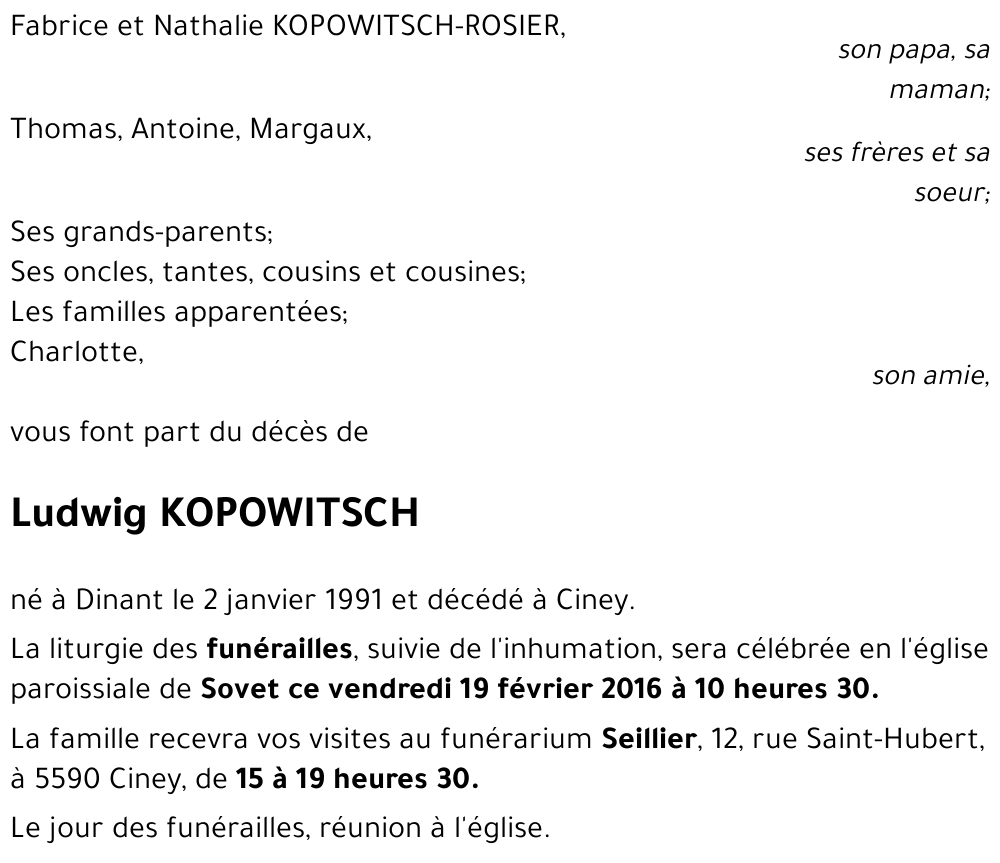 KOPOWITSCH Ludwig