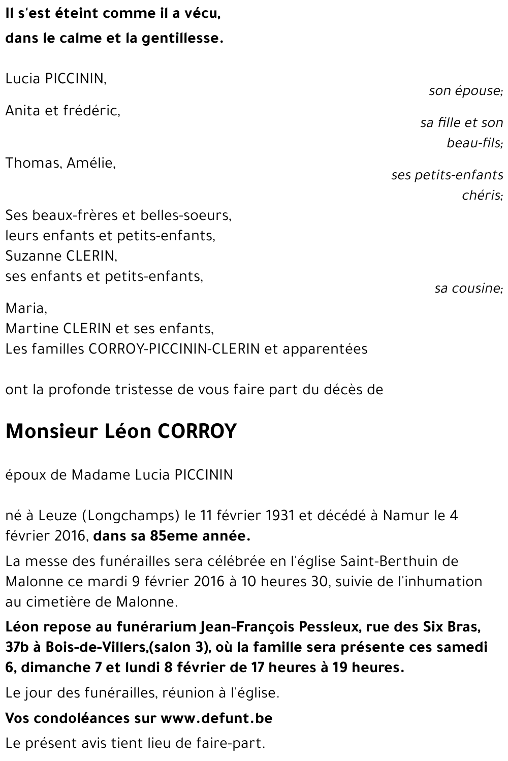 Léon CORROY