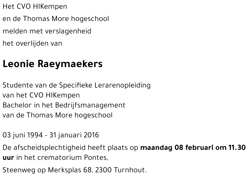 Leonie Raeymaekers