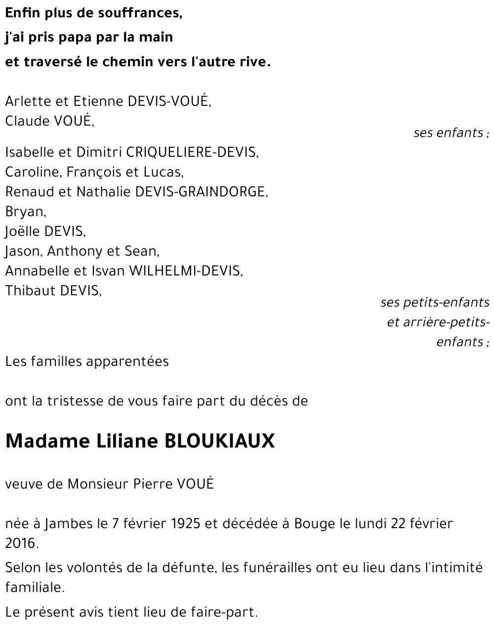 Liliane BLOUKIAUX