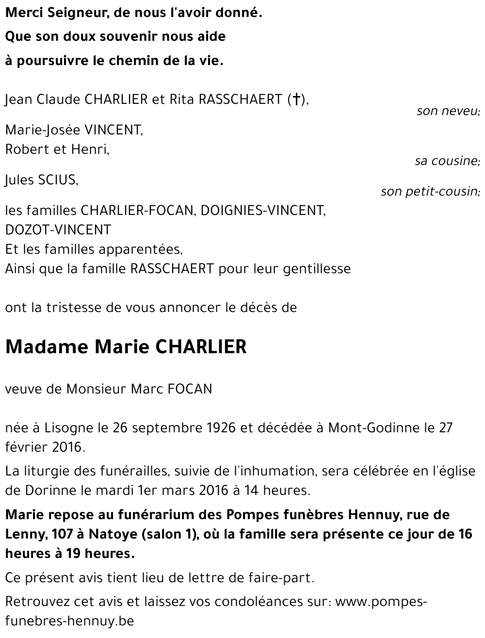 Marie CHARLIER