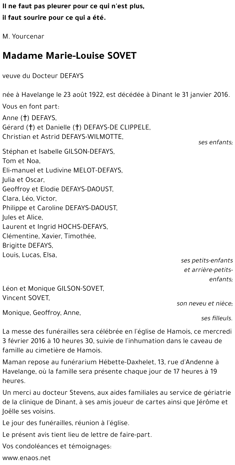 Marie-Louise SOVET