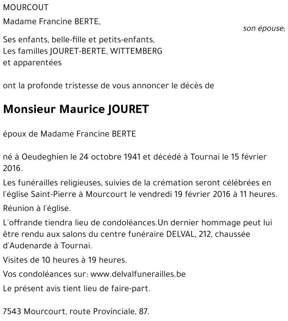 Maurice JOURET