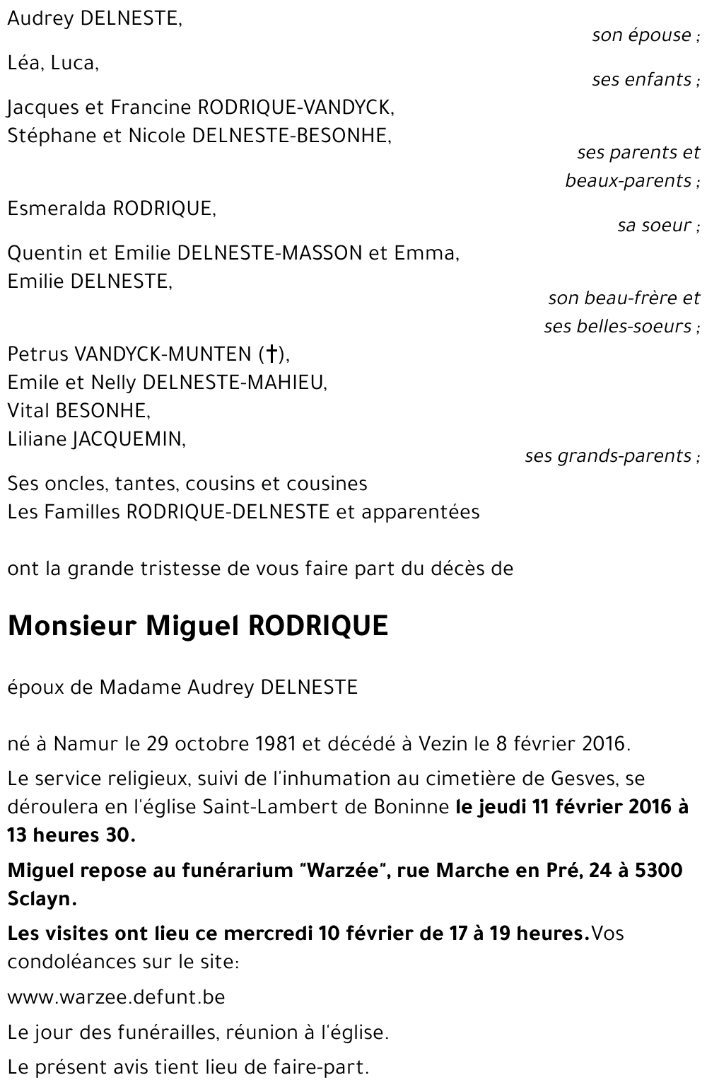 Miguel RODRIQUE
