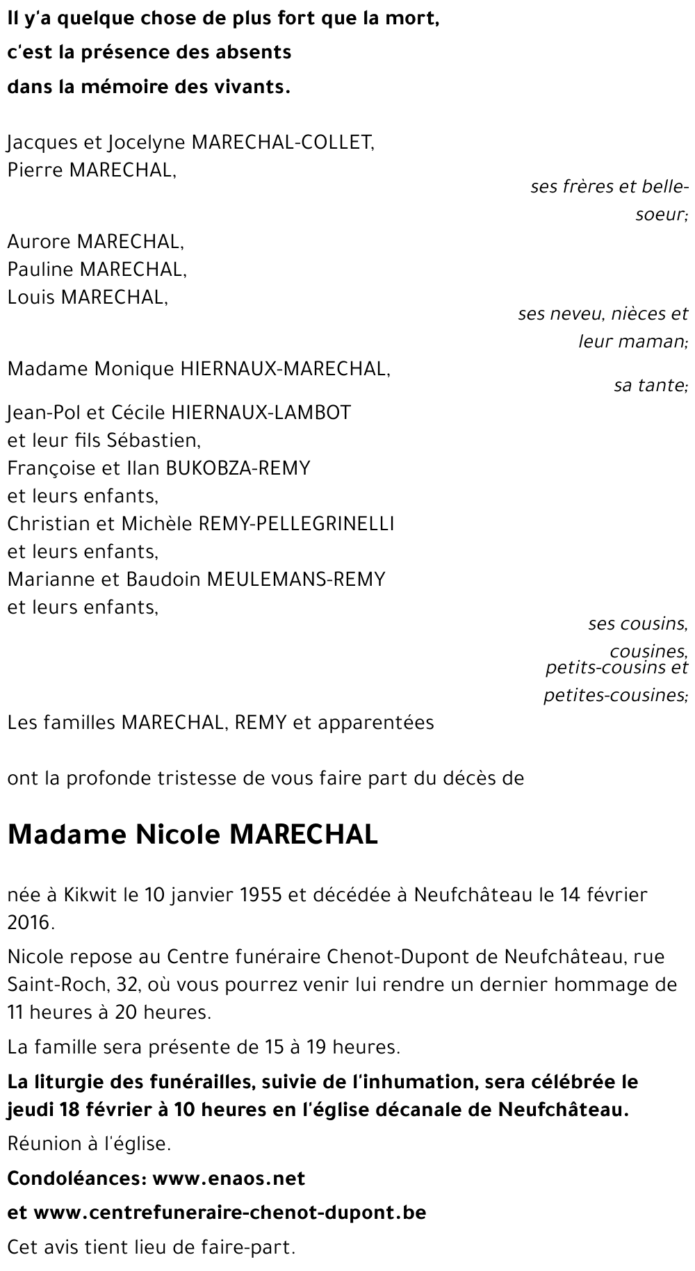 Nicole MARECHAL