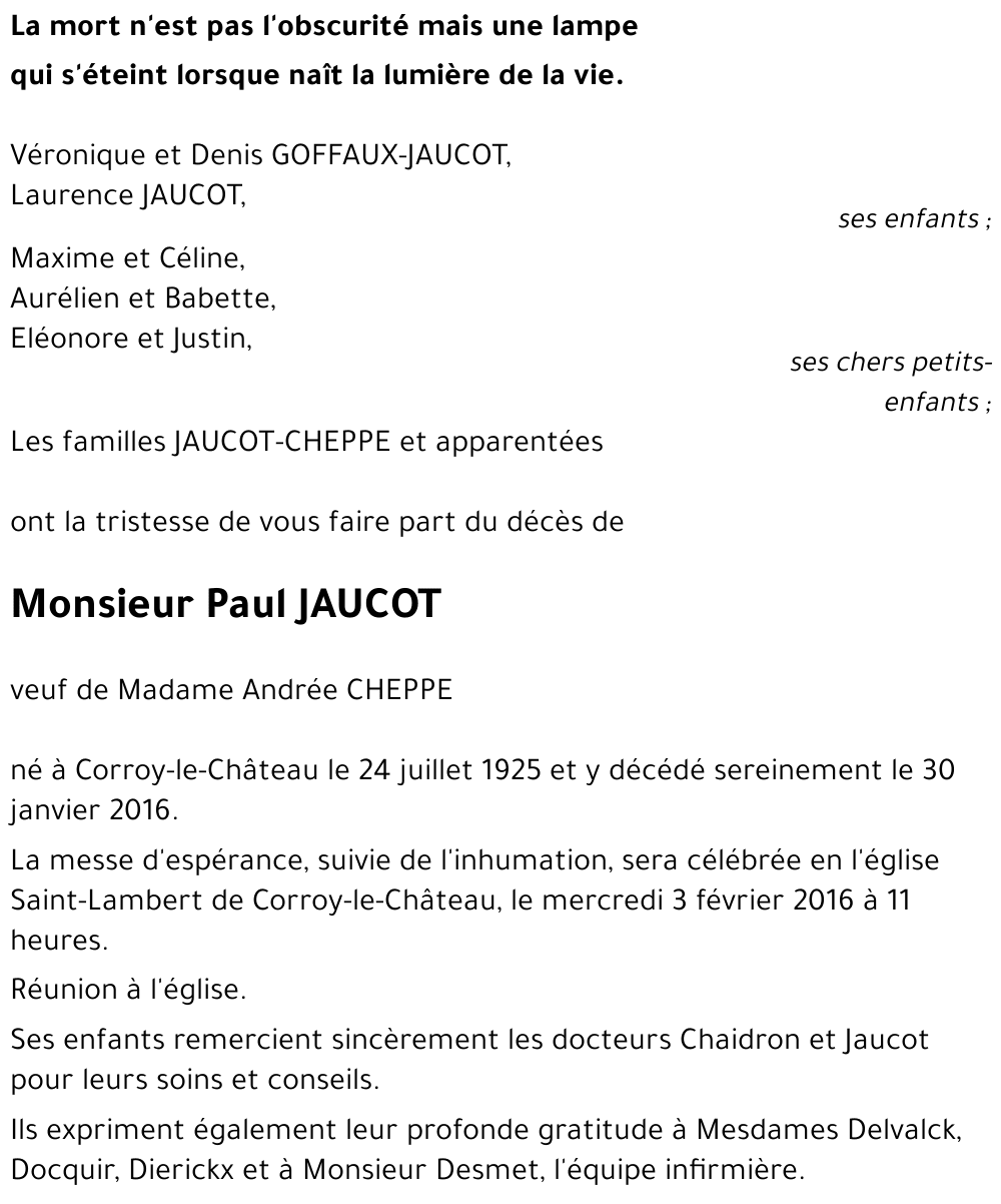 Paul JAUCOT