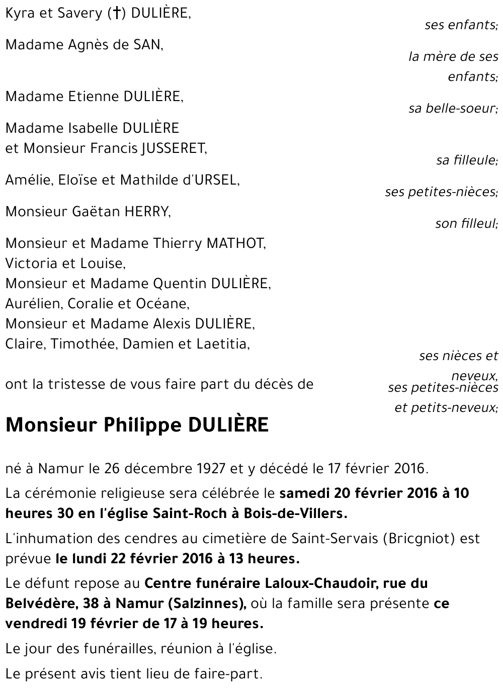 Philippe DULIÈRE