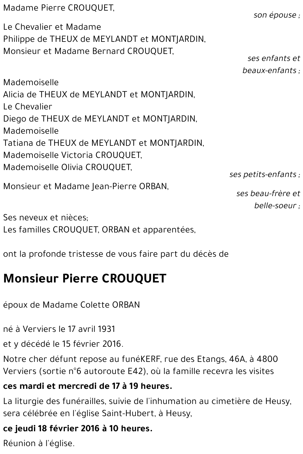 Pierre CROUQUET