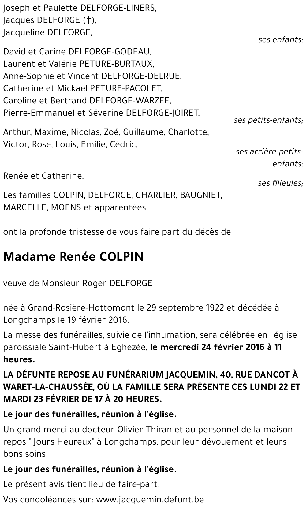 Renée COLPIN