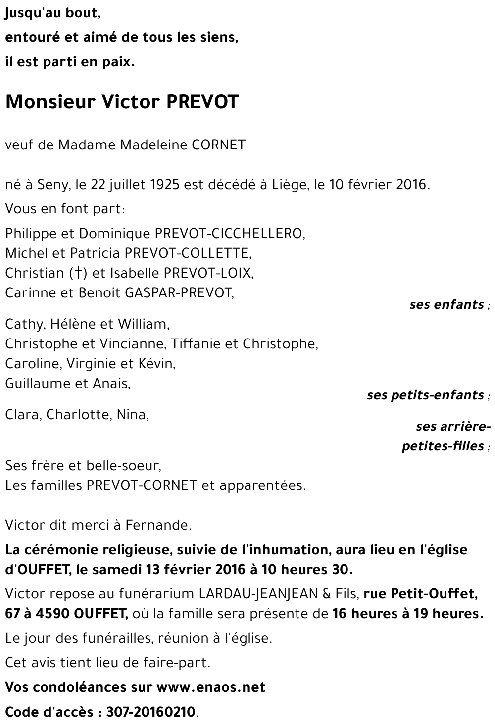 Victor PREVOT
