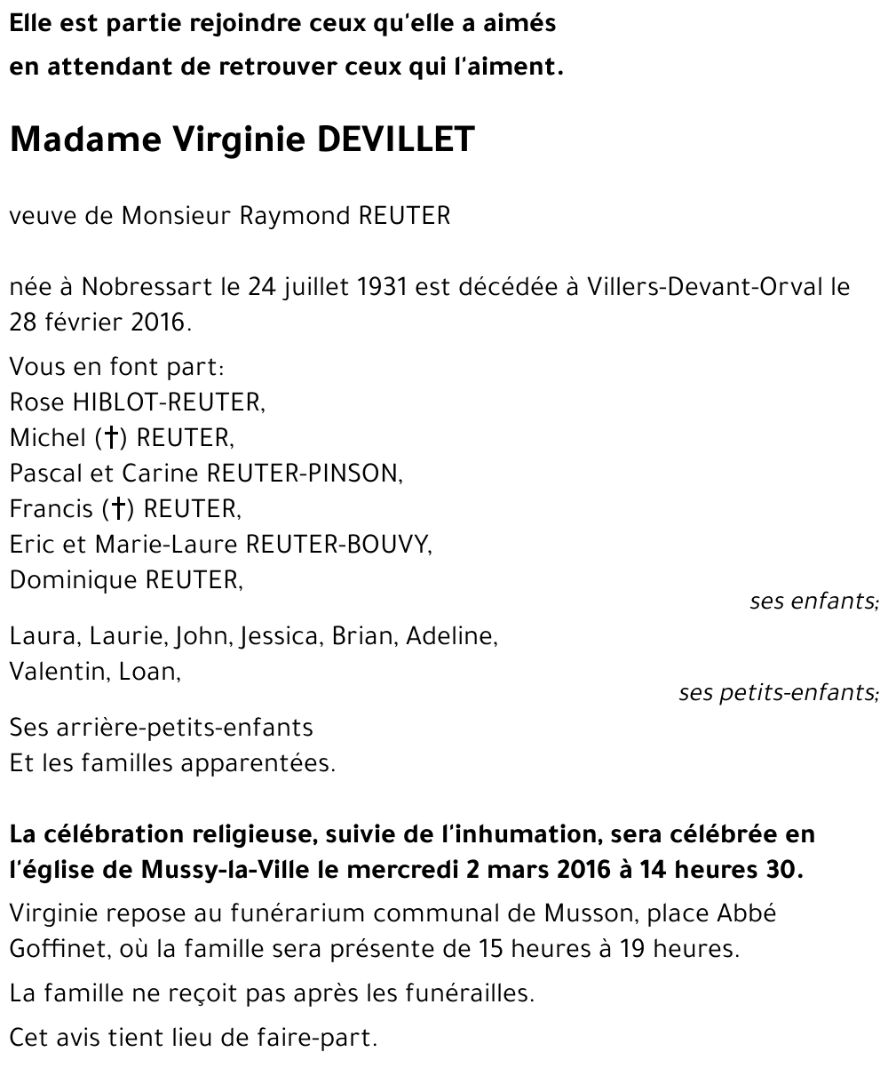 Virginie DEVILLET 