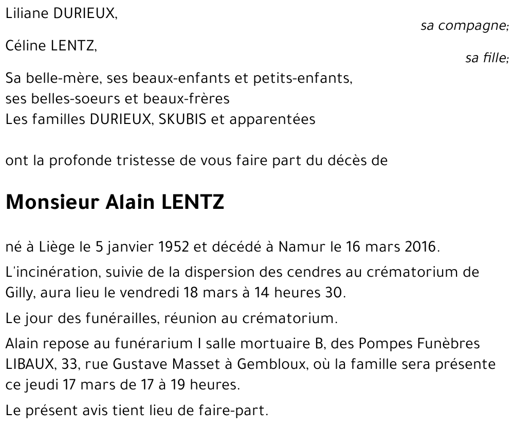 Alain LENTZ