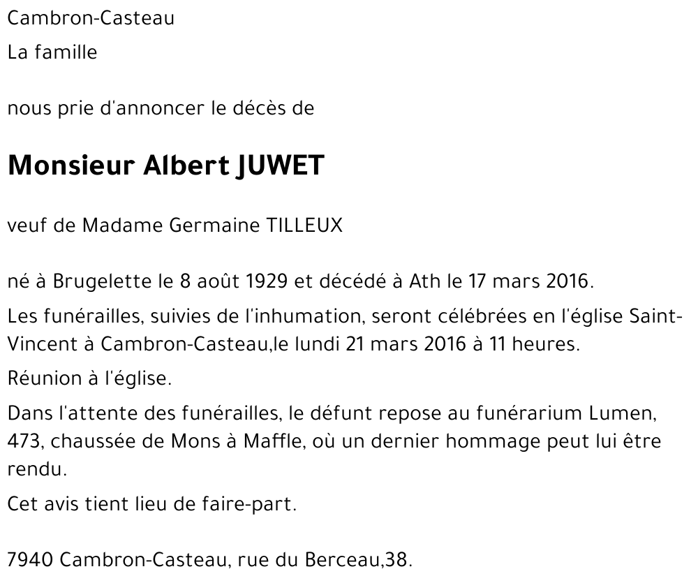 Albert JUWET