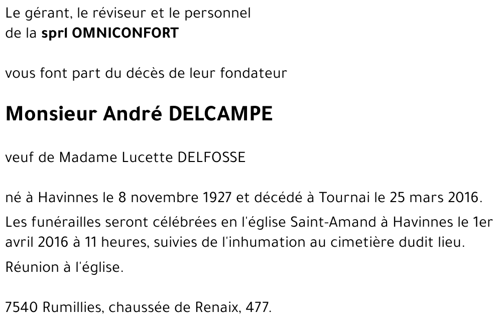 André DELCAMPE