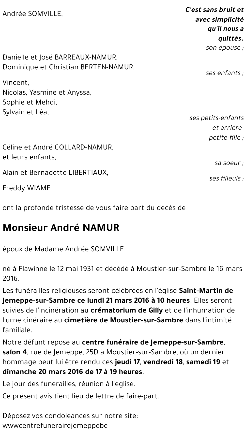 André NAMUR